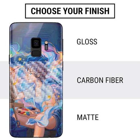Rainbow Anime Artist Painter by Ivy Dolamore Galaxy S9 Skin
